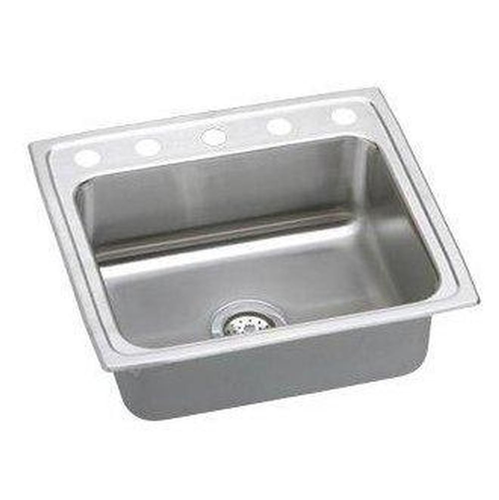 Elkay - 18 Gauge Stainless Steel 22'' x 19.5'' x 7.625'' Single Bowl Drop-in Kitchen Sink
