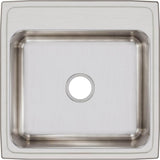 18 Gauge Stainless Steel 22'' x 22'' x 7.625'' Single Bowl Drop-in Kitchen Sink