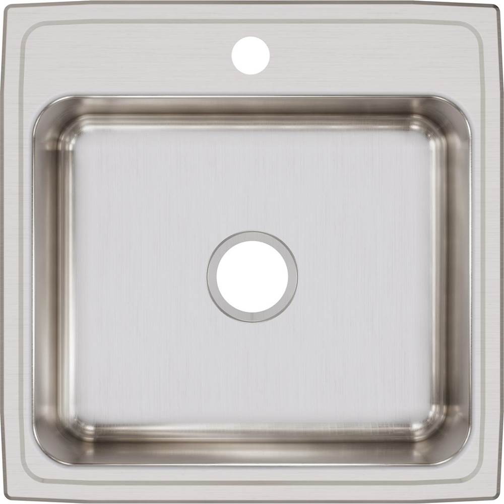 18 Gauge Stainless Steel 22'' x 22'' x 7.625'' Single Bowl Drop-in Kitchen Sink