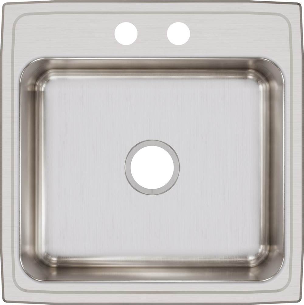 18 Gauge Stainless Steel 22'' x 22'' x 7.625'' Single Bowl Drop-in Kitchen Sink