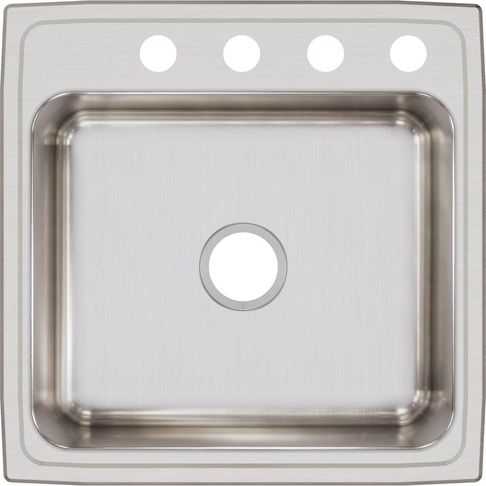 18 Gauge Stainless Steel 22'' x 22'' x 7.625'' Single Bowl Drop-in Kitchen Sink
