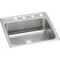 Elkay - 18 Gauge Stainless Steel 22'' x 22'' x 7.625'' Single Bowl Drop-in Kitchen Sink - Lustrous Satin