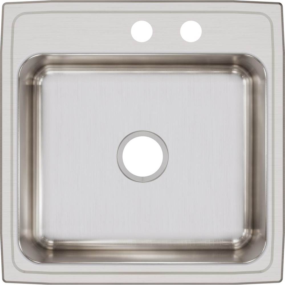 18 Gauge Stainless Steel 22'' x 22'' x 7.625'' Single Bowl Drop-in Kitchen Sink