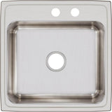 18 Gauge Stainless Steel 22'' x 22'' x 7.625'' Single Bowl Drop-in Kitchen Sink