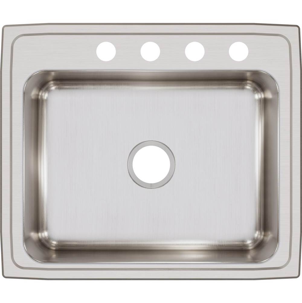 18 Gauge Stainless Steel 25'' x 21.25'' x 7.875'' Single Bowl Drop-in Kitchen Sink