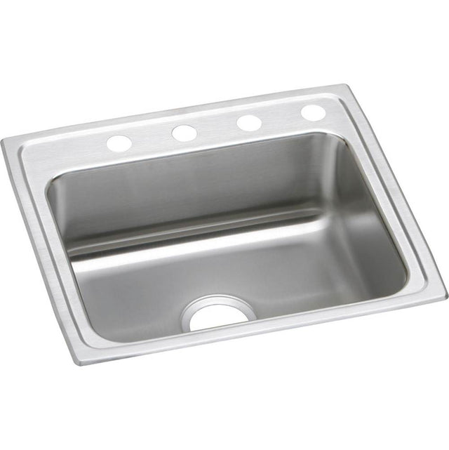 Elkay - 18 Gauge Stainless Steel 25'' x 21.25'' x 7.875'' Single Bowl Drop-in Kitchen Sink - Lustrous Satin