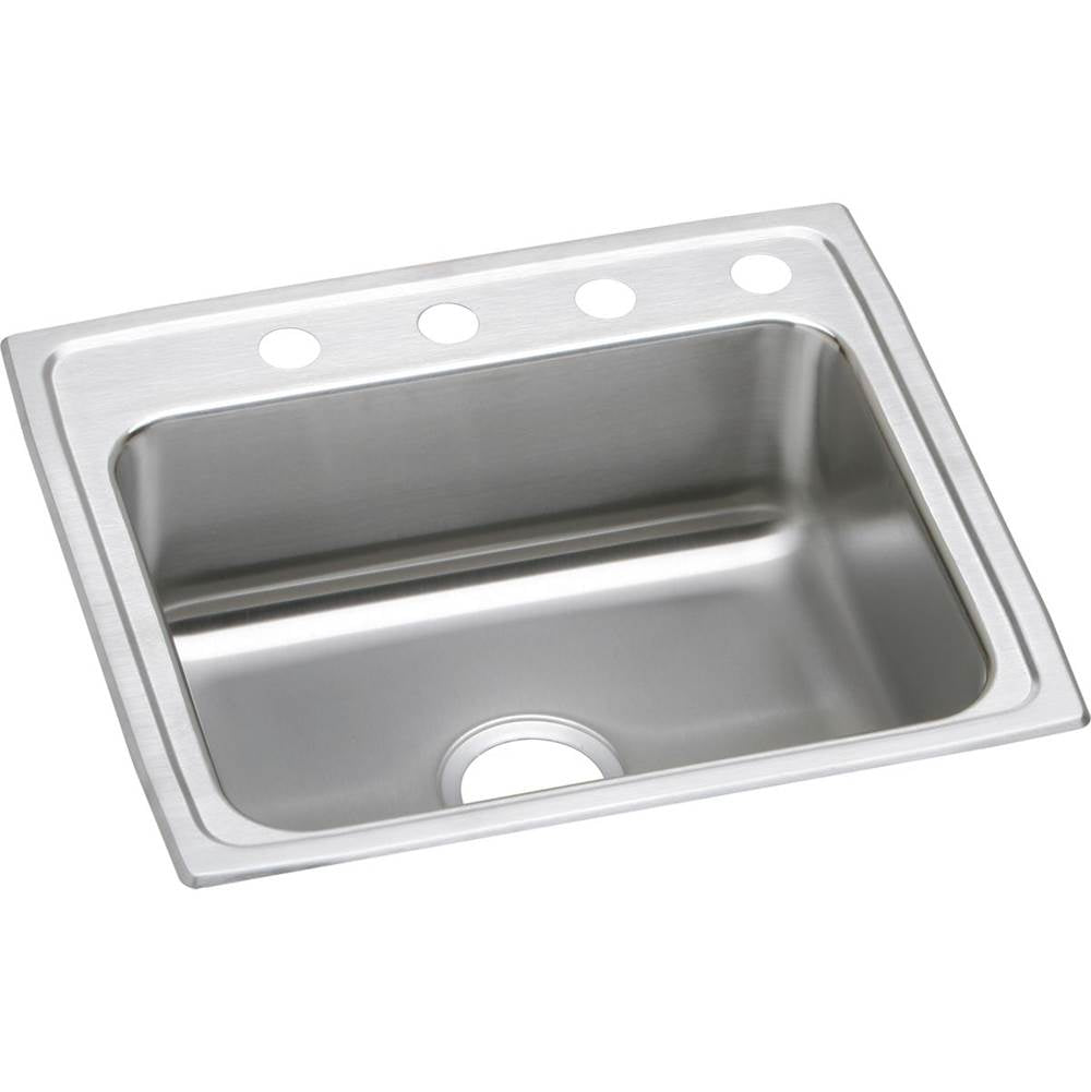 Elkay - 18 Gauge Stainless Steel 25'' x 21.25'' x 7.875'' Single Bowl Drop-in Kitchen Sink - Lustrous Satin