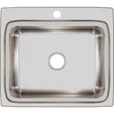 18 Gauge Stainless Steel 25'' x 22'' x 8.125'' Single Bowl Drop-in Kitchen Sink