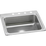 Elkay - 18 Gauge Stainless Steel 25'' x 22'' x 8.125'' Single Bowl Drop-in Kitchen Sink - Lustrous Satin