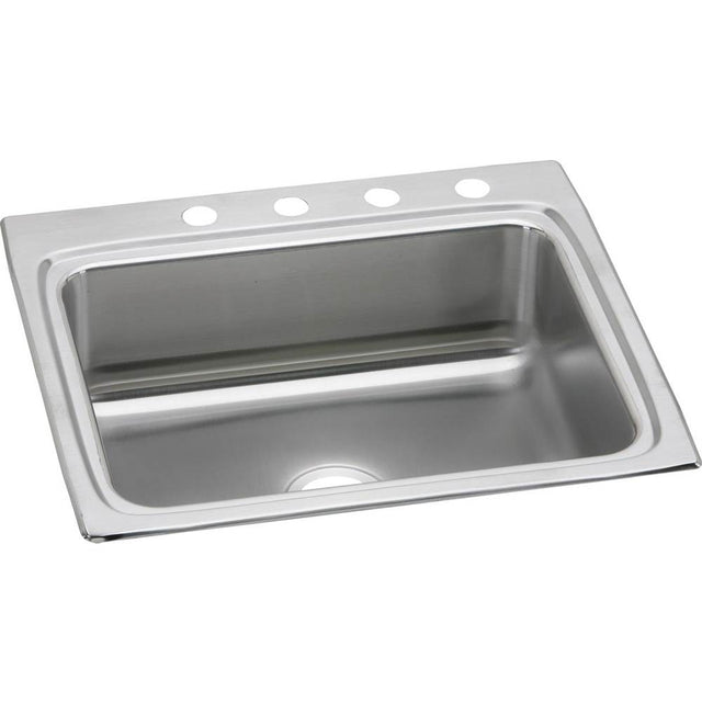 Elkay - 18 Gauge Stainless Steel 25'' x 22'' x 8.125'' Single Bowl Drop-in Kitchen Sink - Lustrous Satin