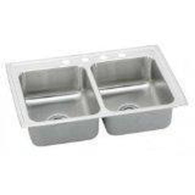 Elkay - 18 Gauge Stainless Steel 29'' x 22'' x 7.625'' Double Bowl Drop-in Kitchen Sink