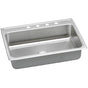 Elkay - 18 Gauge Stainless Steel 31'' x 22'' x 7.625'' Single Bowl Top Mount Kitchen Sink - Lustrous Satin