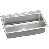 Elkay - 18 Gauge Stainless Steel 31'' x 22'' x 7.625'' Single Bowl Top Mount Kitchen Sink - Lustertone