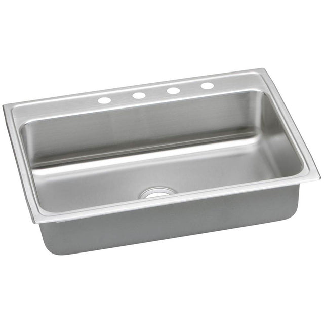 Elkay - 18 Gauge Stainless Steel 31'' x 22'' x 7.625'' Single Bowl Top Mount Kitchen Sink - Lustertone