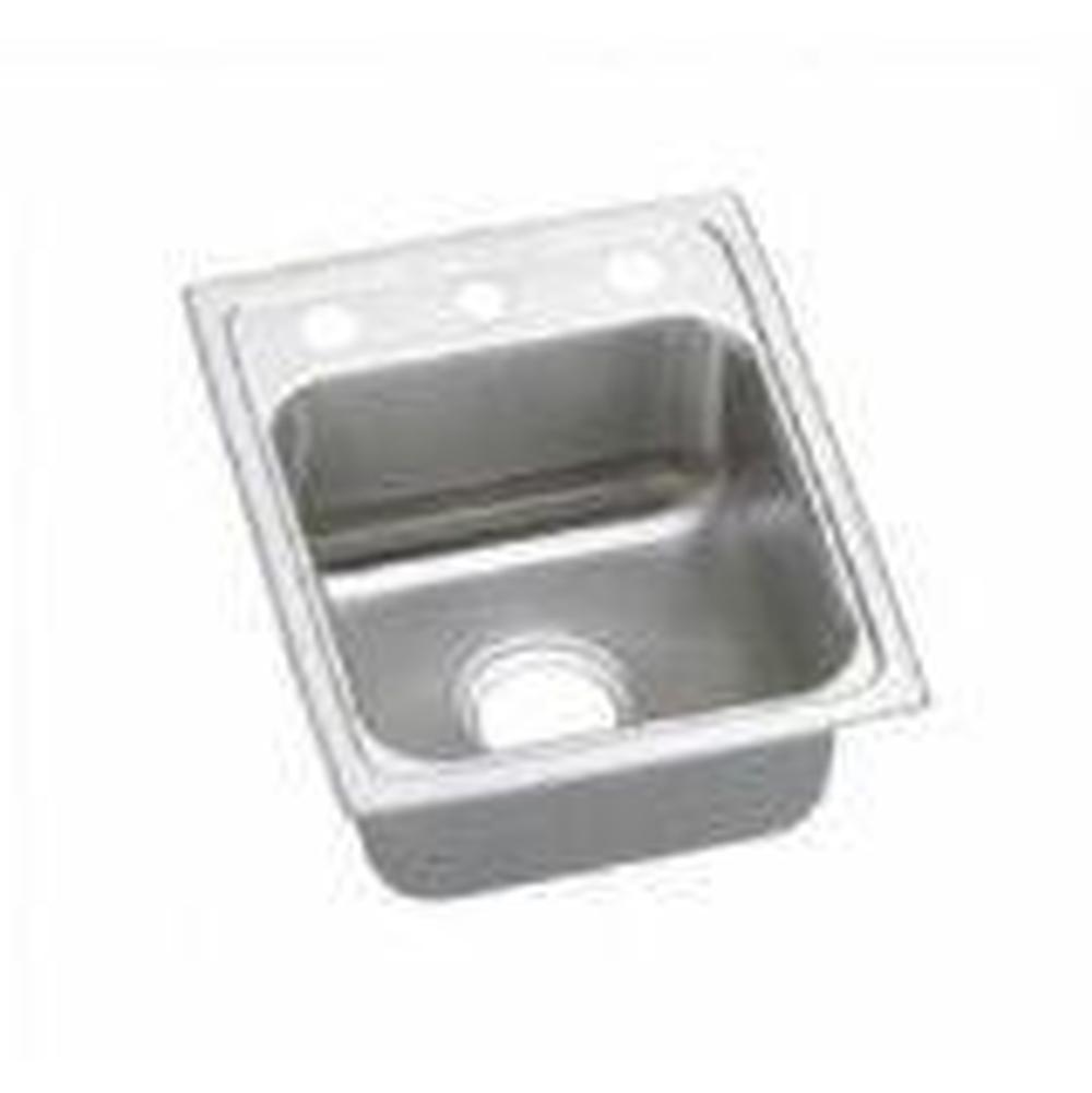 Elkay - 18 Gauge Stainless Steel 15'' x 17.5'' x 6'' Single Bowl Drop-in Kitchen Sink