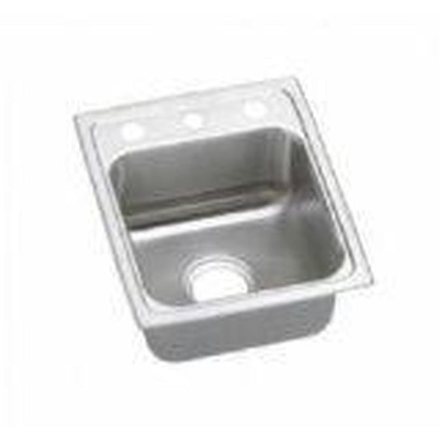 Elkay - 18 Gauge Stainless Steel 15'' x 17.5'' x 6'' Single Bowl Drop-in Kitchen Sink