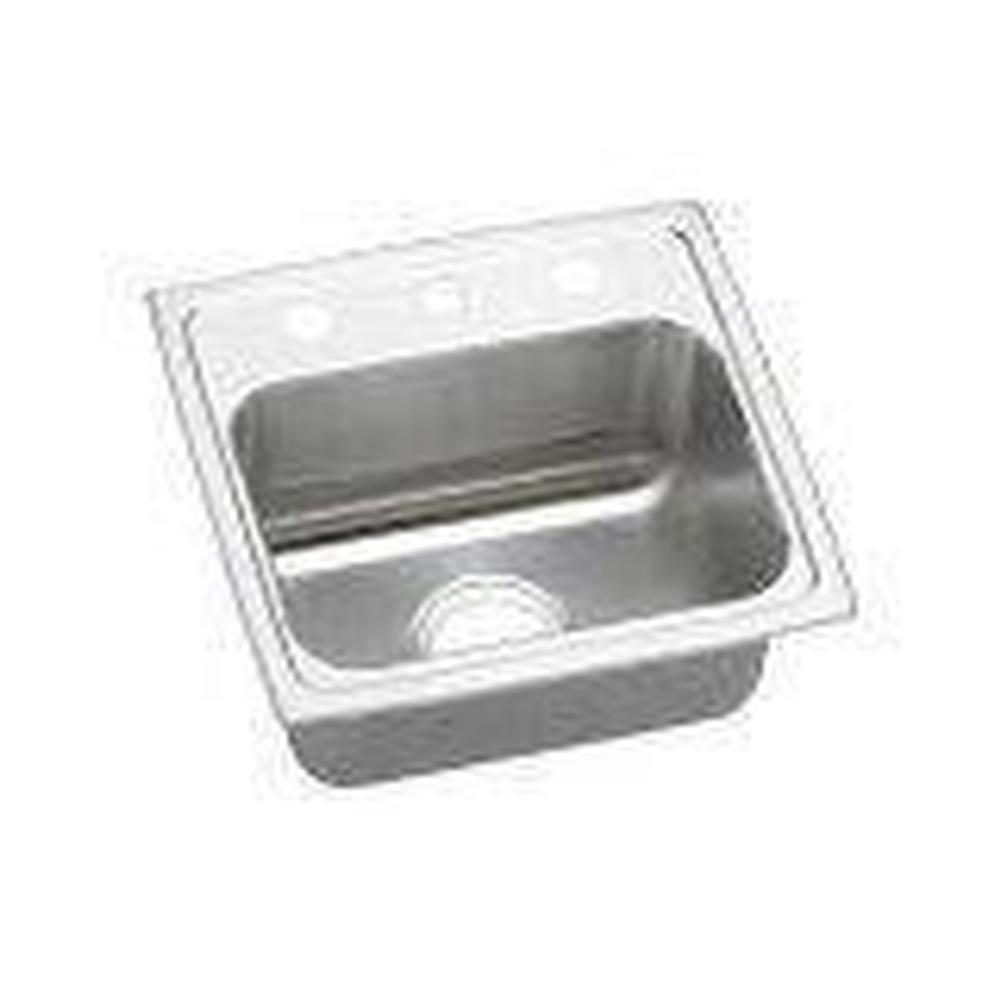 Elkay - 18 Gauge Stainless Steel 17'' x 16'' x 6'' Single Bowl Drop-in Kitchen Sink