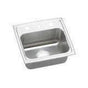 Elkay - 18 Gauge Stainless Steel 17'' x 16'' x 6'' Single Bowl Drop-in Kitchen Sink