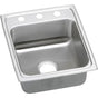 Elkay - 18 Gauge Stainless Steel 17'' x 20'' x 6.5'' Single Bowl Drop-in Kitchen Sink - Lustrous Satin