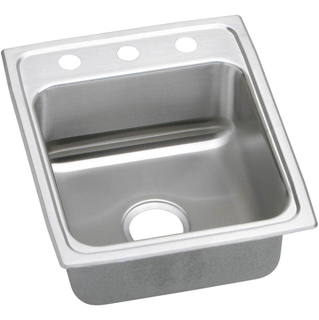 Elkay - 18 Gauge Stainless Steel 17'' x 20'' x 5.5'' Single Bowl Drop-in Kitchen Sink - Lustrous Satin