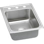 Elkay - 18 Gauge Stainless Steel 17'' x 22'' x 5.5'' Single Bowl Drop-in Kitchen Sink - Lustrous Satin