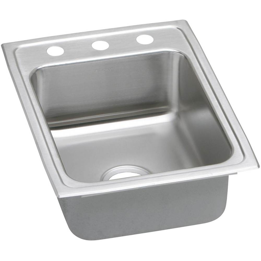 Elkay - 18 Gauge Stainless Steel 17'' x 22'' x 5.5'' Single Bowl Drop-in Kitchen Sink - Lustrous Satin