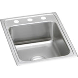Elkay - 18 Gauge Stainless Steel 17'' x 22'' x 6.5'' Single Bowl Drop-in Kitchen Sink - Lustrous Satin