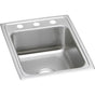 Elkay - 18 Gauge Stainless Steel 17'' x 22'' x 5'' Single Bowl Drop-in Kitchen Sink - Lustrous Satin