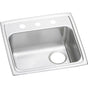 Elkay - 18 Gauge Stainless Steel 19'' x 18'' x 5.5'' Single Bowl Drop-in Kitchen Sink - Lustrous Satin