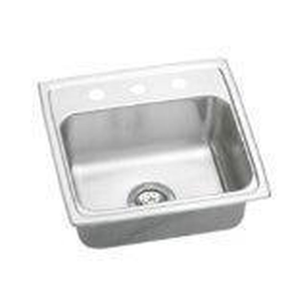 Elkay - 18 Gauge Stainless Steel 19.5'' x 19'' x 5.5'' Single Bowl Drop-in Kitchen Sink