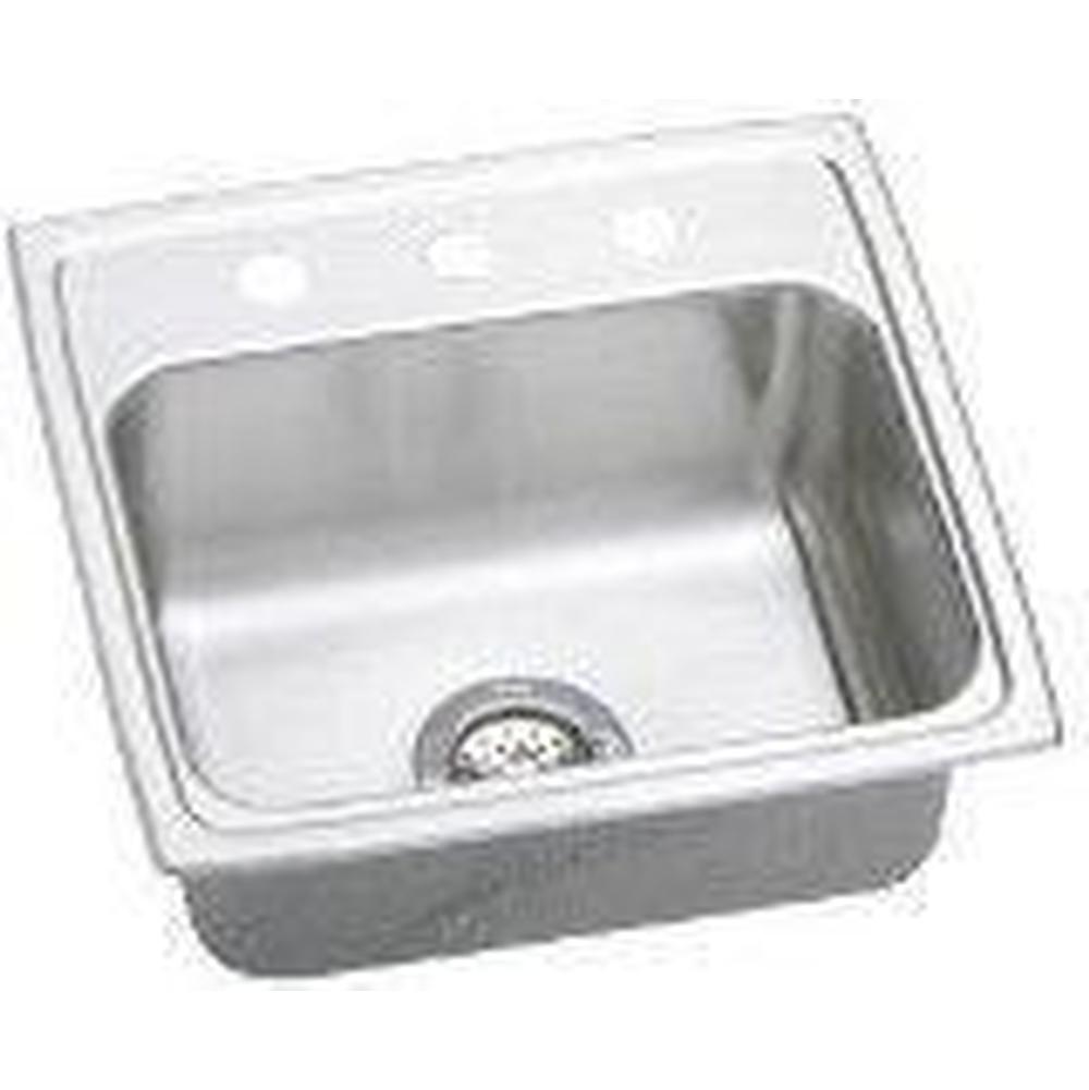Elkay - 18 Gauge Stainless Steel 19.5'' x 19'' x 6'' Single Bowl Drop-in Kitchen Sink