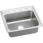 Elkay - 18 Gauge Stainless Steel 22'' x 19.5'' x 6.5'' Single Bowl Drop-in Kitchen Sink - Lustrous Satin