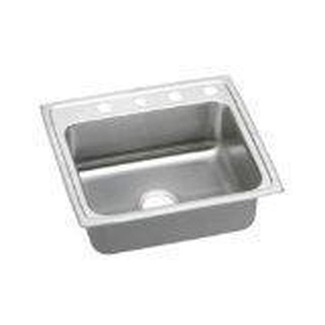 Elkay - 18 Gauge Stainless Steel 22'' x 19.5'' x 6'' Single Bowl Drop-in Kitchen Sink