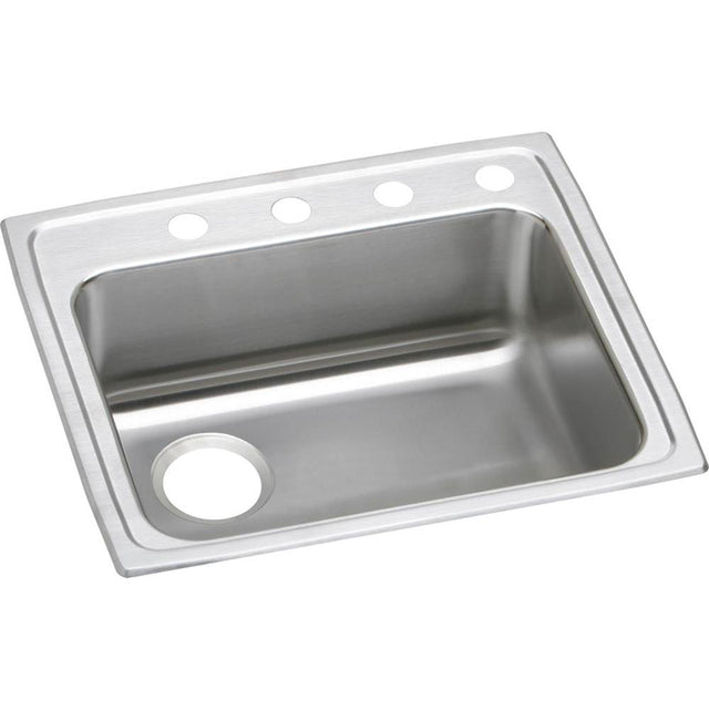 Elkay - 18 Gauge Stainless Steel 22'' x 19.5'' x 6.5'' Single Bowl Top Mount Kitchen Sink - Lustertone