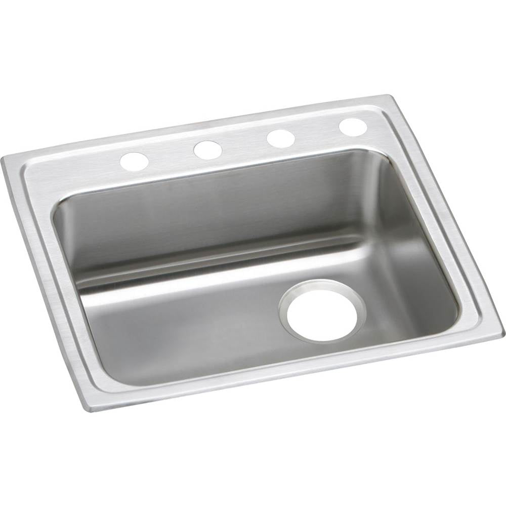 Elkay - 18 Gauge Stainless Steel 22'' x 19.5'' x 5.5'' Single Bowl Drop-in Kitchen Sink - Lustrous Satin