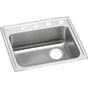 Elkay - 18 Gauge Stainless Steel 22'' x 19.5'' x 6.5'' Single Bowl Drop-in Kitchen Sink - Lustrous Satin