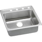 Elkay - 18 Gauge Stainless Steel 22'' x 22'' x 5'' Single Bowl Drop-in Kitchen Sink - Lustrous Satin