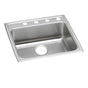 Elkay - 18 Gauge Stainless Steel 22'' x 22'' x 6.5'' Single Bowl Drop-in Kitchen Sink - Lustrous Satin