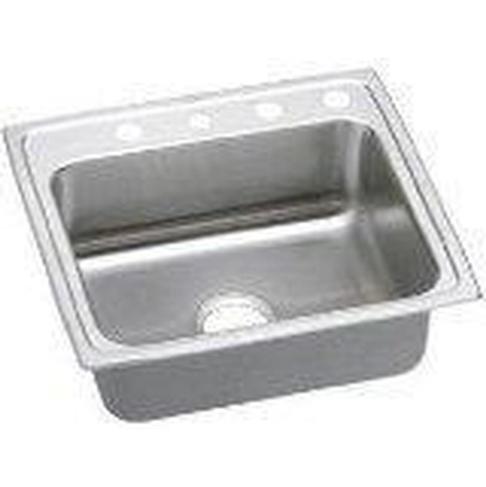 Elkay - 18 Gauge Stainless Steel 22'' x 22'' x 5'' Single Bowl Drop-in Kitchen Sink