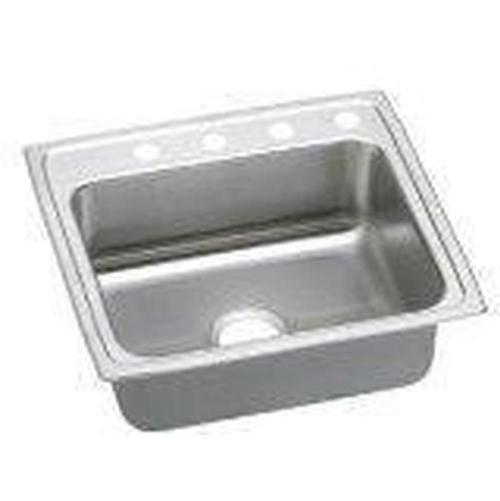 Elkay - 18 Gauge Stainless Steel 22'' x 22'' x 6'' Single Bowl Drop-in Kitchen Sink