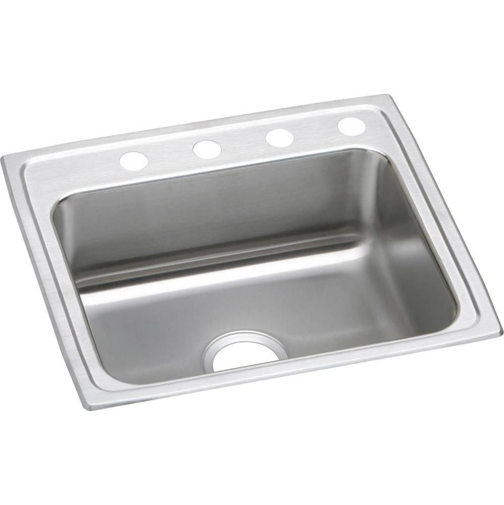 Elkay - 18 Gauge Stainless Steel 25'' x 21.25'' x 5.5'' Single Bowl Drop-in Kitchen Sink - Lustrous Satin