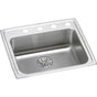 Elkay - 18 Gauge Stainless Steel 25'' x 21.25'' x 6.5'' Single Bowl Drop-in Kitchen Sink Kit - Lustrous Satin