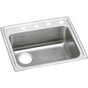 Elkay - 18 Gauge Stainless Steel 25'' x 21.25'' x 5.5'' Single Bowl Drop-in Kitchen Sink - Lustrous Satin