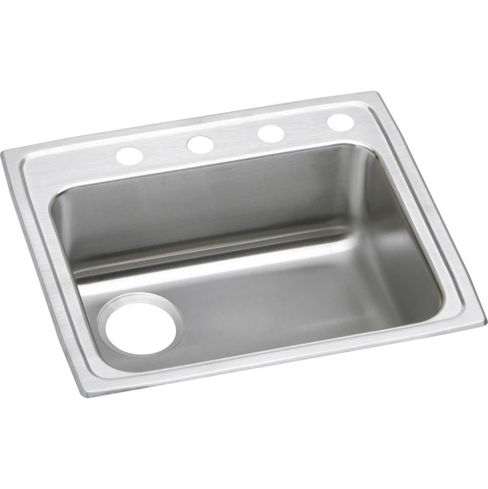 Elkay - 18 Gauge Stainless Steel 25'' x 21.25'' x 5'' Single Bowl Drop-in Kitchen Sink - Lustrous Satin