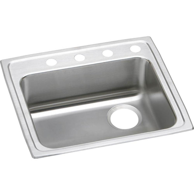 Elkay - 18 Gauge Stainless Steel 25'' x 21.25'' x 5.5'' Single Bowl Drop-in Kitchen Sink - Lustrous Satin