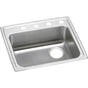 Elkay - 18 Gauge Stainless Steel 25'' x 21.25'' x 5.5'' Single Bowl Drop-in Kitchen Sink - Lustrous Satin