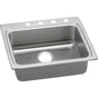 Elkay - 18 Gauge Stainless Steel 25'' x 22'' x 4'' Single Bowl Drop-in Kitchen Sink - Lustrous Satin