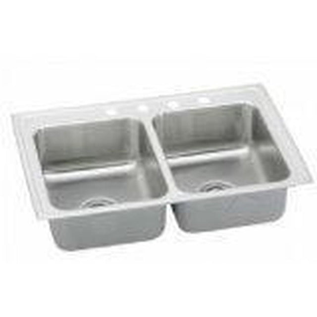 Elkay - 18 Gauge Stainless Steel 29'' x 22'' x 6'' Double Bowl Drop-in Kitchen Sink