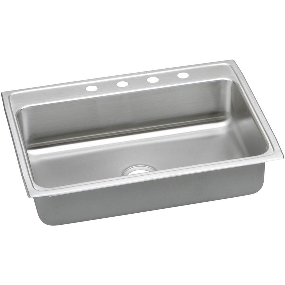Elkay - 18 Gauge Stainless Steel 31'' x 22'' x 5'' Single Bowl Drop-in Kitchen Sink - Lustrous Satin