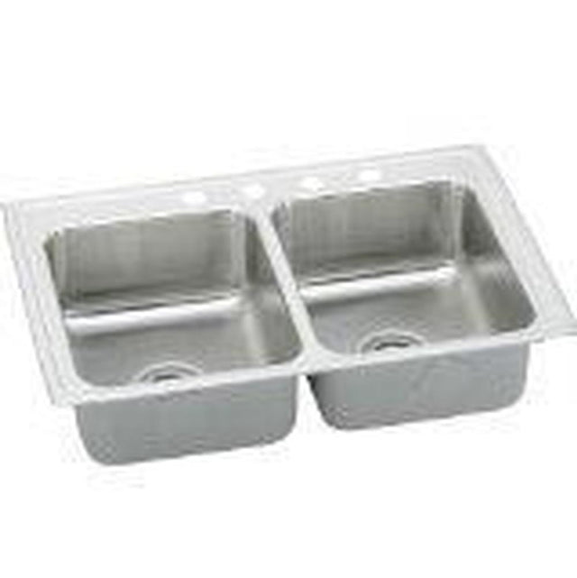 Elkay - 18 Gauge Stainless Steel 33'' x 19.5'' x 5.5'' Double Bowl Drop-in Kitchen Sink